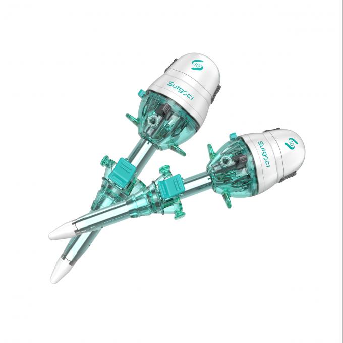 প্লাস্টিক 10 মিমি নিষ্পত্তিযোগ্য হাসন ট্রোকার ব্লান্ট টিপ পেটের অস্ত্রোপচারের যন্ত্র 2